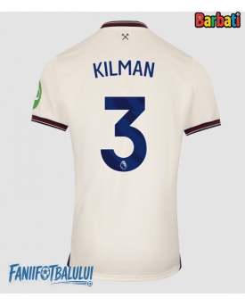 West Ham United Max Kilman #3 Tricou Fotbal Replică 2025-26 Barbati Deplasare